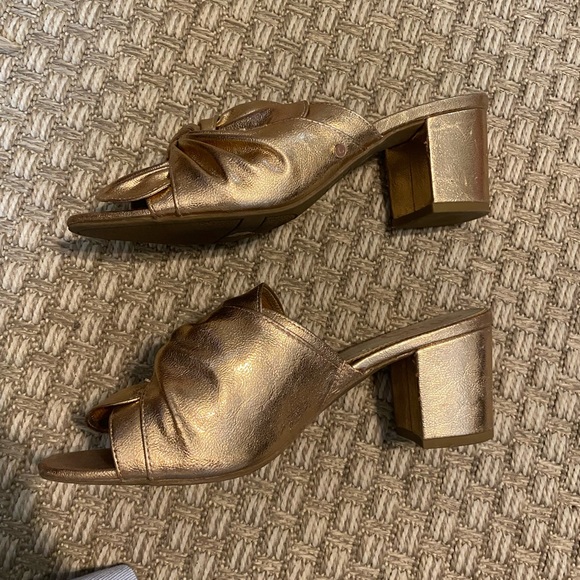 Sam Edelman Circus Rose Gold Bow Sandal Heels 10 - Picture 10 of 11